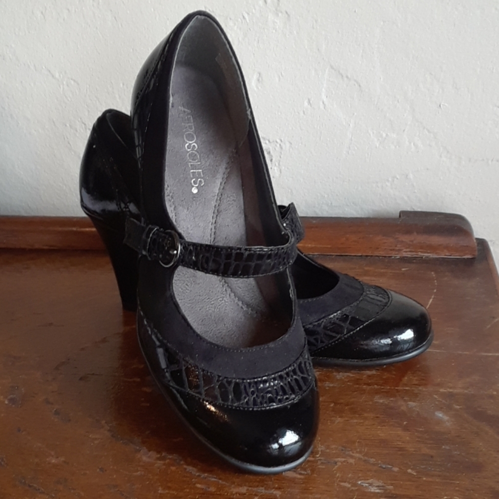 Aerosoles Black Pump Troley 6.5